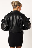 Load image into Gallery viewer, Faux leather coat